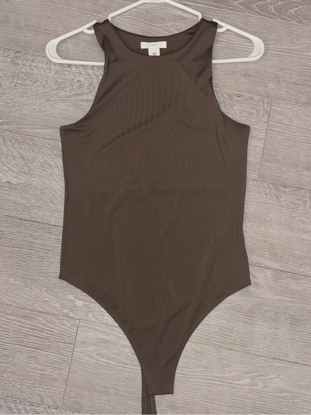 H&M Brown Sleeveless One-Piece Bodysuit
